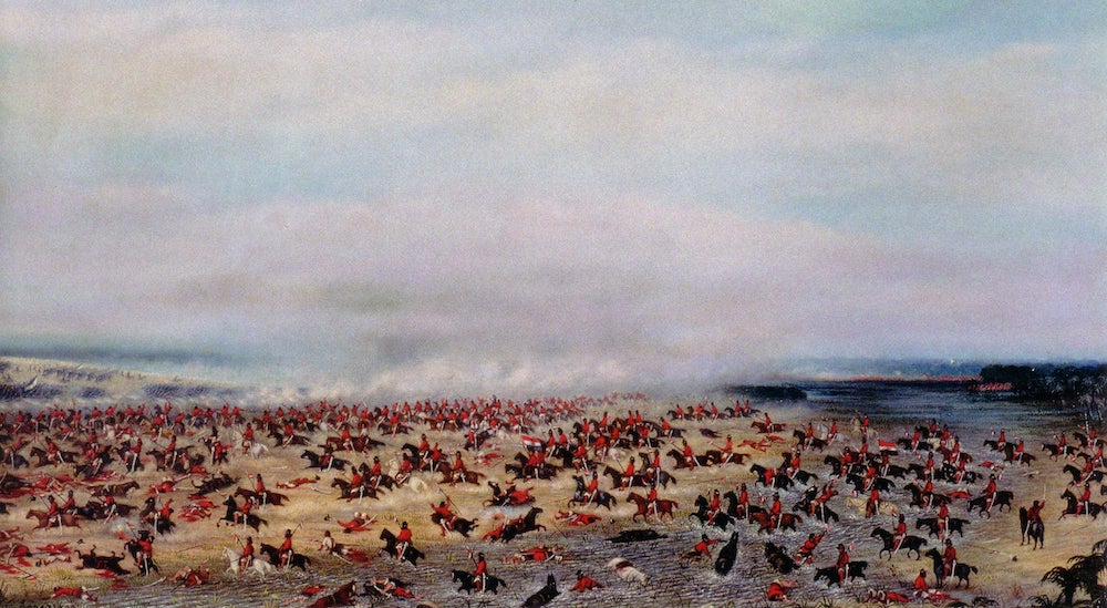 Tuyuti Muharebesi, 1889, ressam Cándido López. Kaynak: Wikipedia