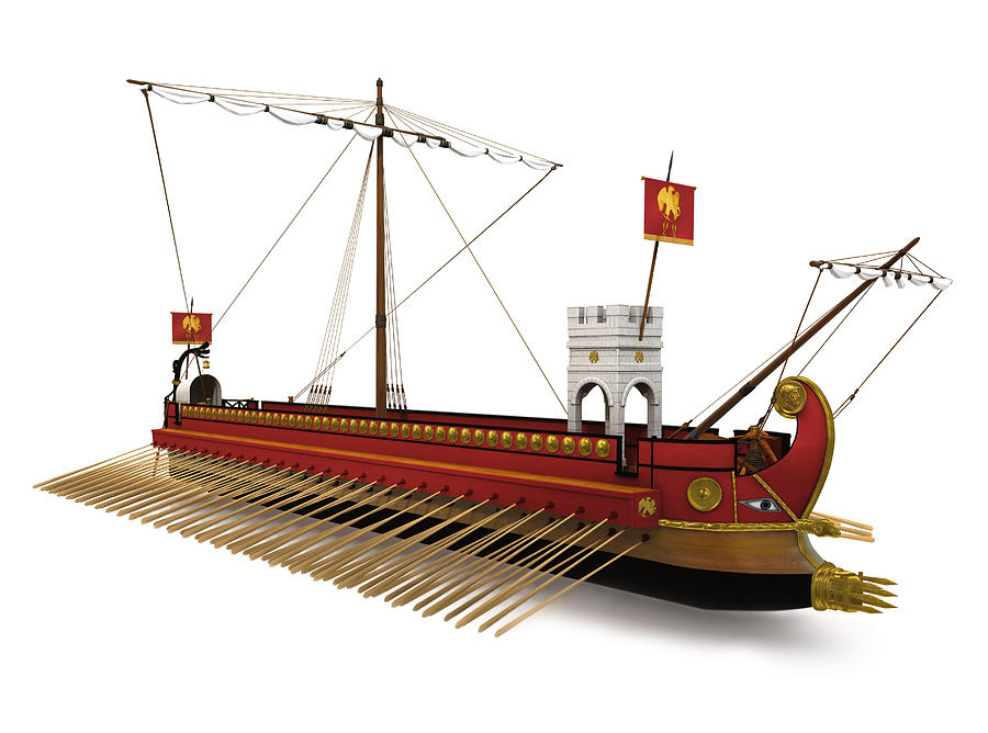 Mark Antony'nin quinquereme tarzı gemilerini yönetmek çok fazla iş gücü gerektiriyordu.