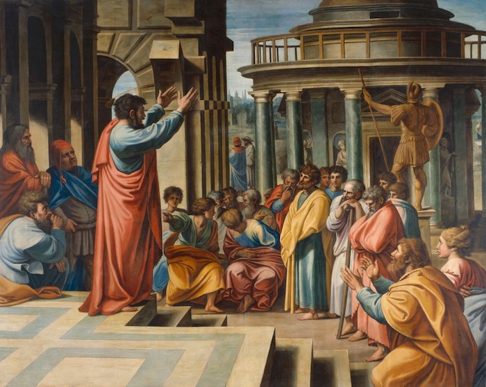Atina Demokrasisi / Pavlus (Tarsuslu Saul veya Paulus) Areopagus'ta vaaz ediyor, 1729-31