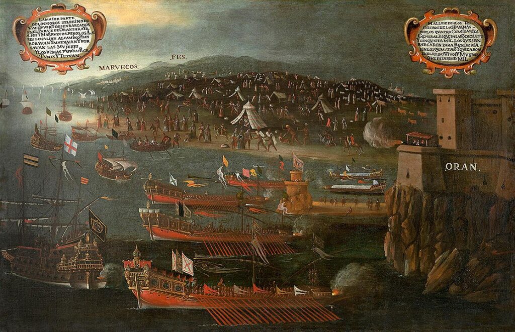 Moriskoların Oran limanında karaya çıkışı (1613, Vicent Mestre), Fundación Bancaja de Valencia