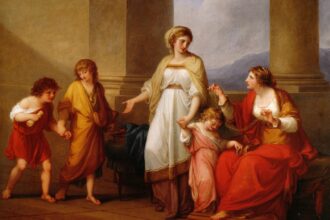 Cornelia, Mother of the Gracchi, Pointing to Her Children as Her Treasures