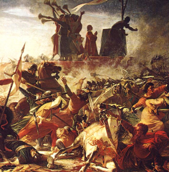 Legnano Muharebesi sırasında Carroccio'nun savunması (Amos Cassioli tarafından, 1860)