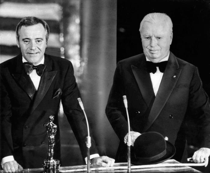 Charlie Chaplin Onur Ödülü alırken, 1972.