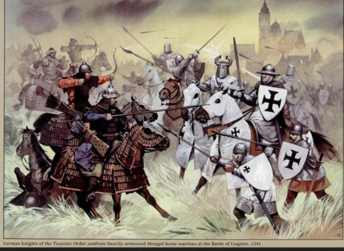 Töton Şövalyeleri ile Türk-Moğol ordusu arasındaki 1241, Legnica Muharebesi.