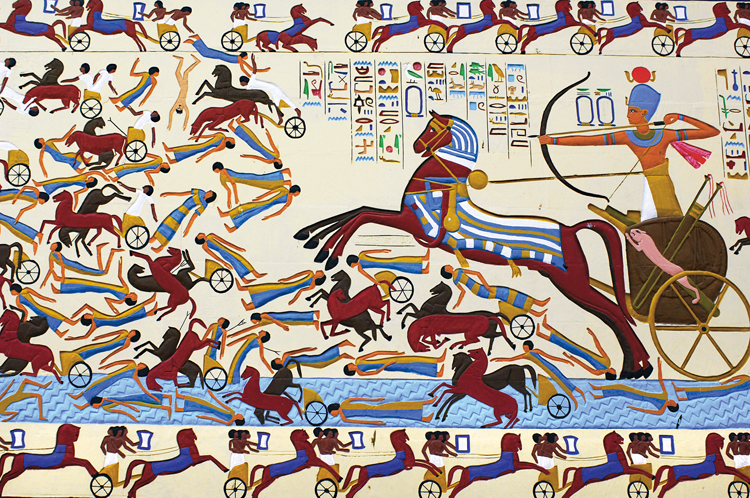 Antik Mısır'ın Hiksosları savaş arabaları kullanırlardı.