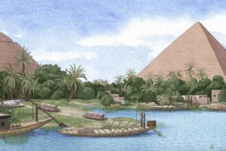 Nile branch once used to build the pyramids