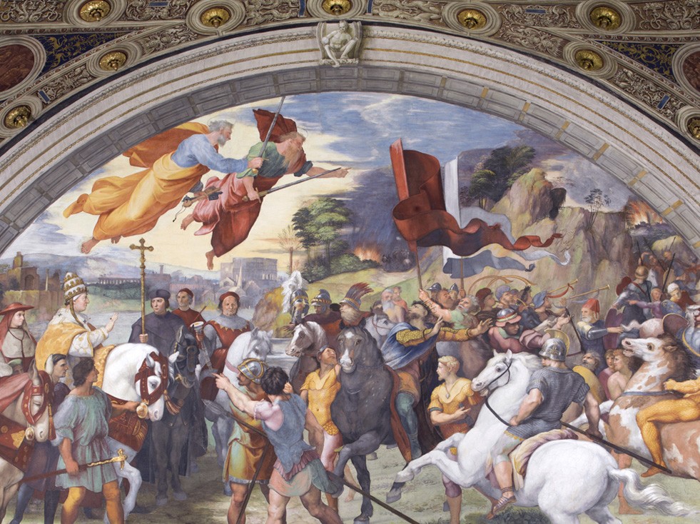 Büyük Leo'nun Attila ile Karşılaşması, 1514, Musei Vaticani