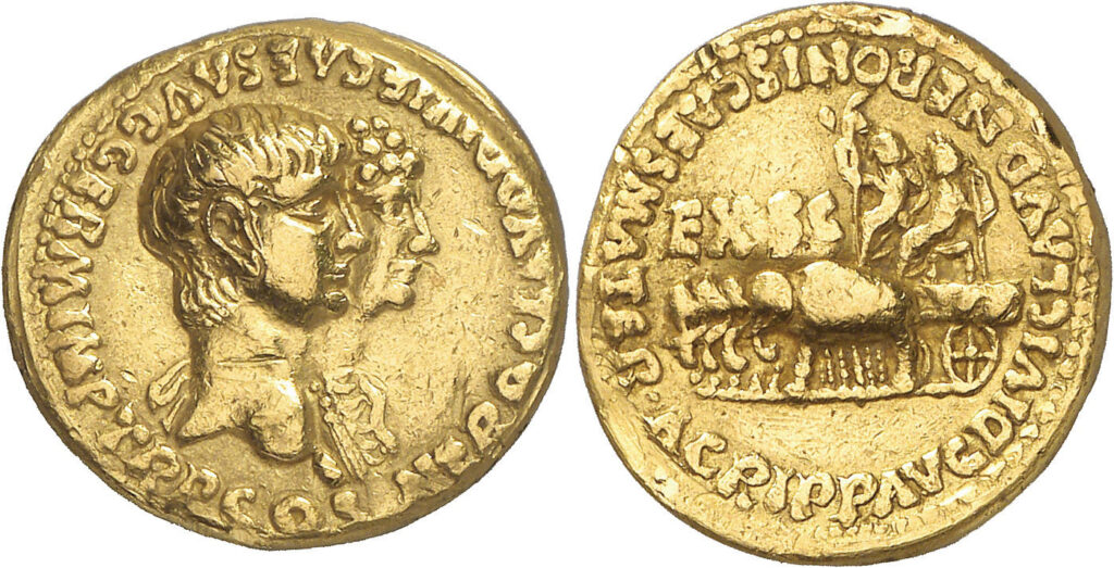 Neron ve annesi Agrippina'nın yüzleri aynı anda Roma sikkesine basılmıştı.