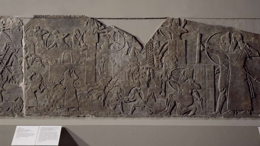 II. Aşurnasirpal döneminden Yeni Asur kuşatma kabartması, M.Ö. 865-860, British Museum
