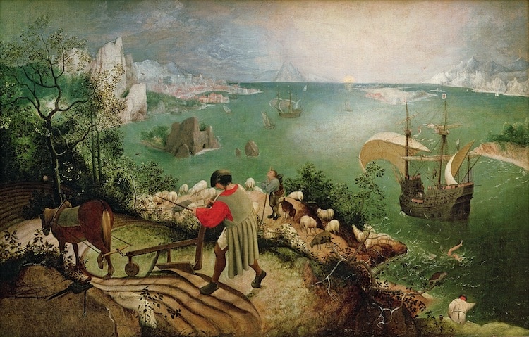 Yaşlı Pieter Bruegel, 'İkarus'un Düşüşü' (1558)