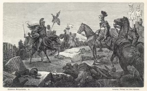 Scipio Africanus, Zama Muharebesi'nde Hannibal ile buluşuyor
