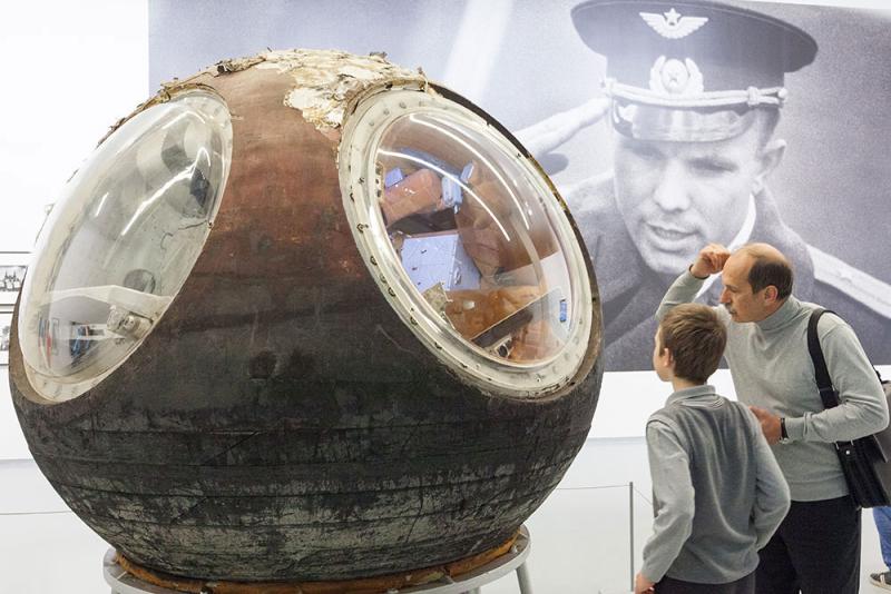Gagarin'in Vostok 3KA uzay kapsülü.