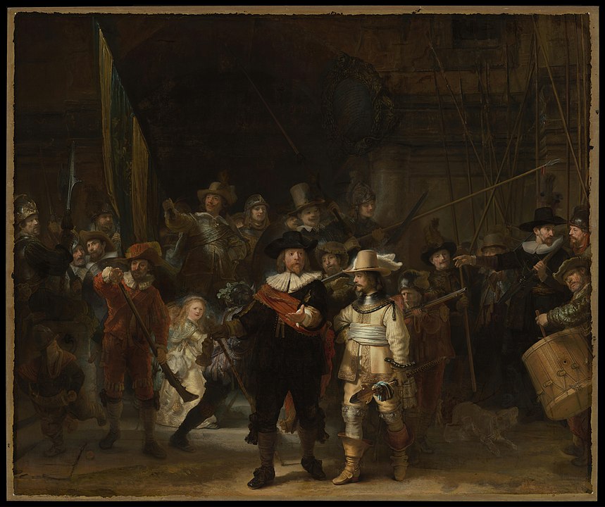 Rembrandt van Rijn'in Gece Devriyesi, 1642, Rijksmuseum, Amsterdam aracılığıyla