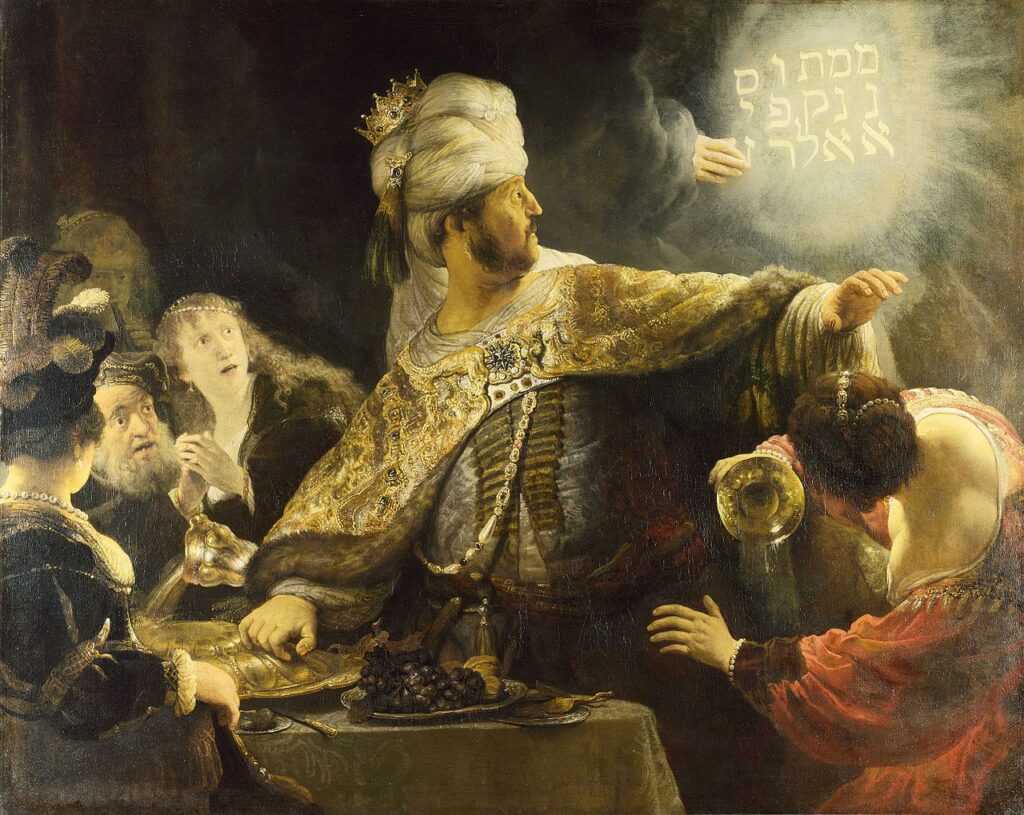 Belşassar'ın Ziyafeti (Belshazzar's Feast), 1635, The National Gallery, Londra

