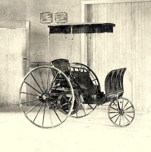 1891: John W. Lambert tarafından yapılan ilk çalışabilir Amerikan benzinli arabası.