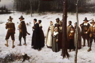 George Henry Boughton Pilgrims Going To Church