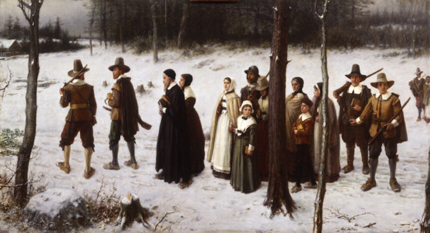 George Henry Boughton Pilgrims Going To Church