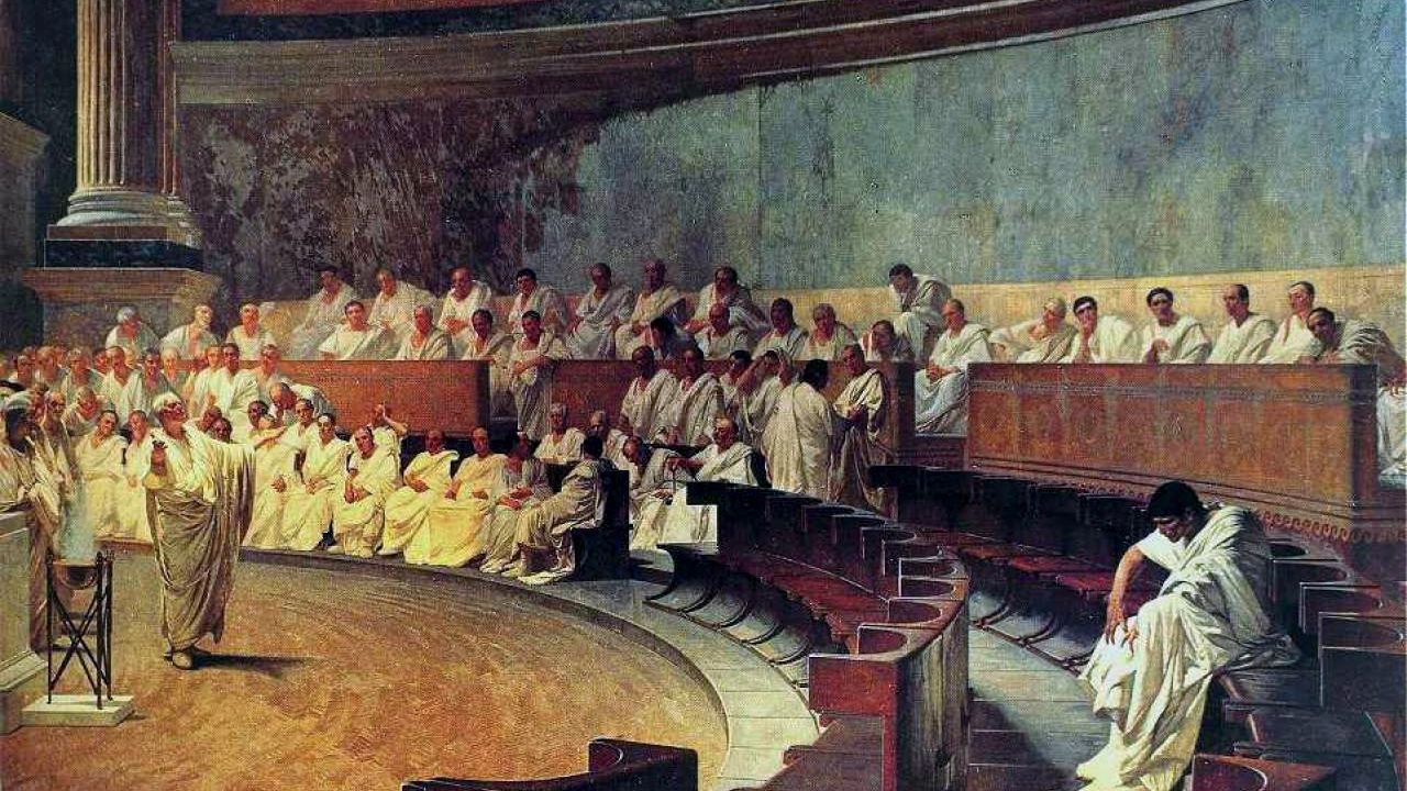Cicero Catiline'i İhbar Ediyor