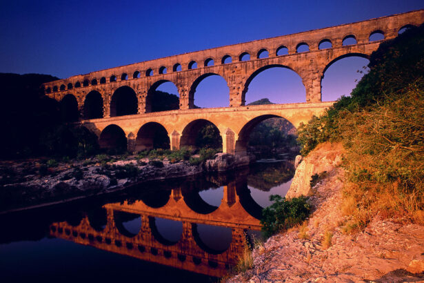 The Pont du Gard in Gard, Languedoc