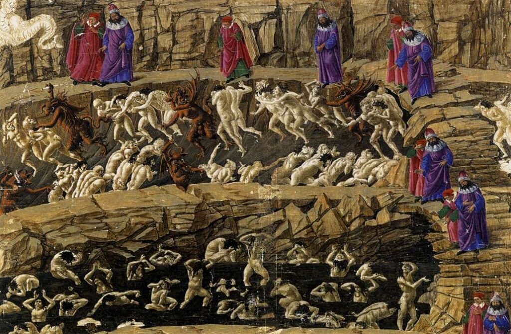 Sandro Botticelli, Inferno, Canto XVIII, 1480'ler.