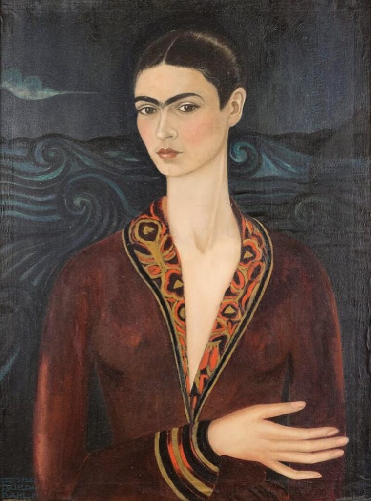 Self Portrait in a Velvet Dress (Kadife Elbiseli Otoportre, 1926