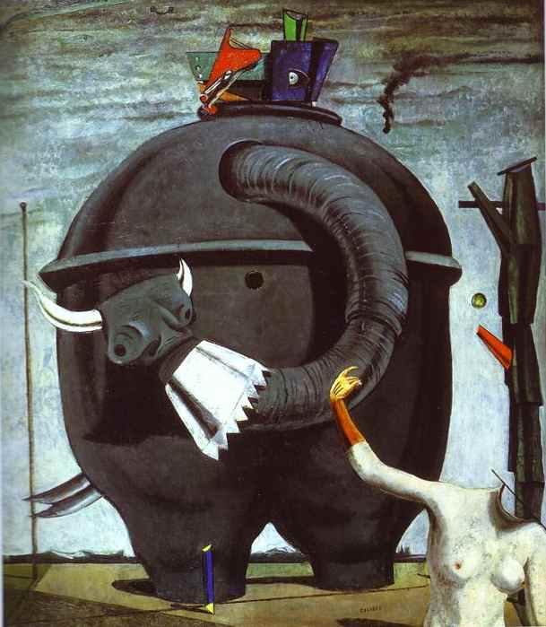 Max Ernst'in Dada resmi The Elephant Celebes, 1921, Tate Modern