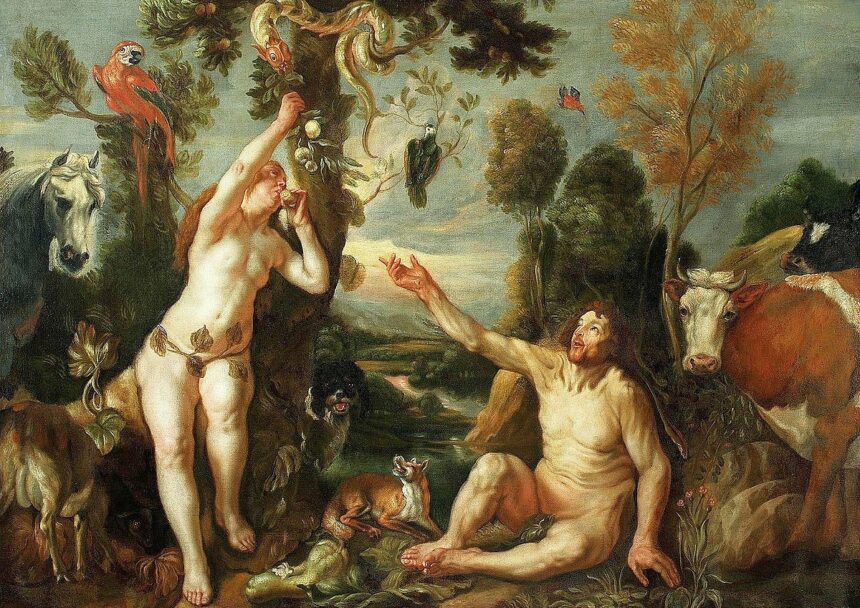 Workshop of Jacob Jordaens Adam and Eve