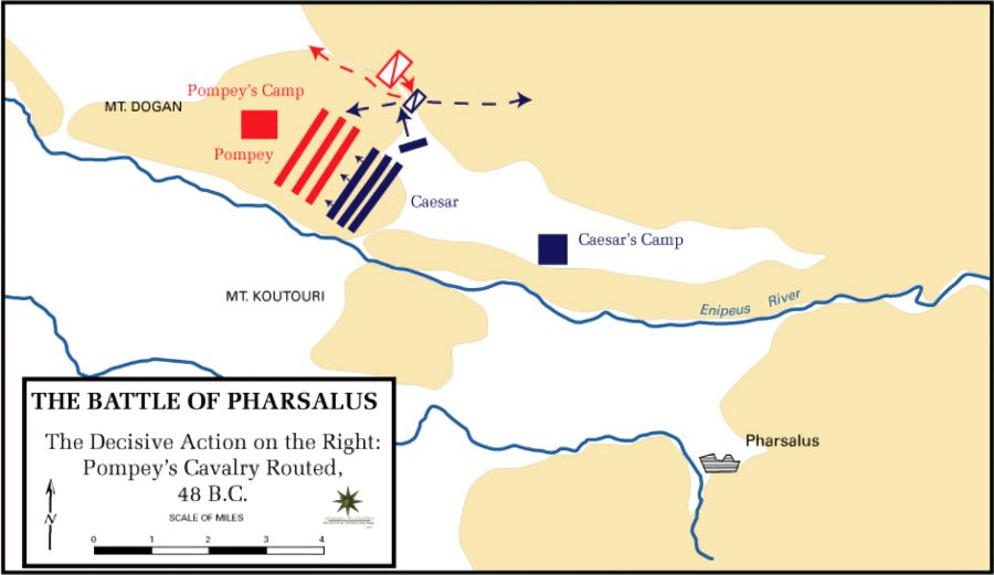 Pharsalus Muharebesi'nin dizilimi.