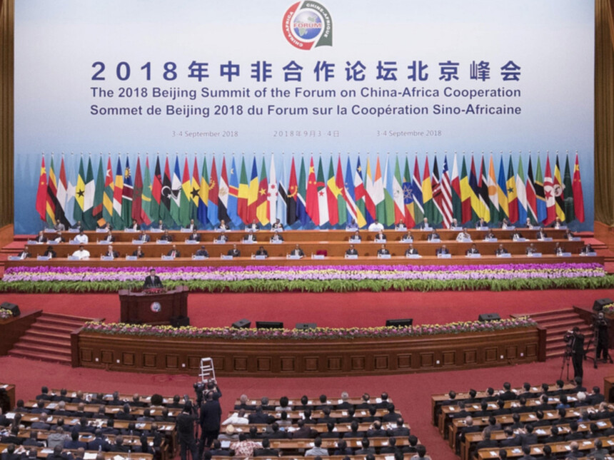 2018 yılında düzenlenen Çin-Afrika İşbirliği 3. Forumu.