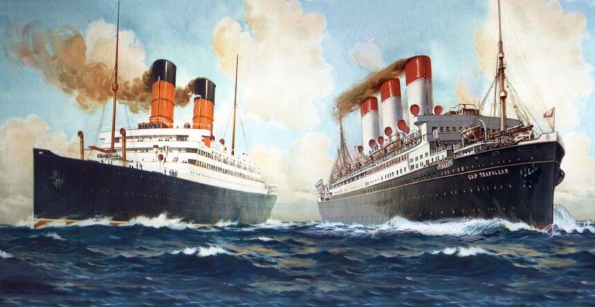 SS Yüzbaşı Trafalgar ve RMS Carmania.