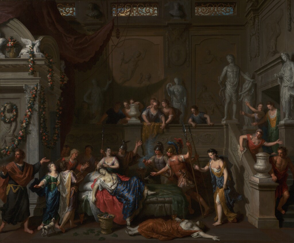 Kleopatra'nın Ölümü, yaklaşık 1700-1710 - Gerard Hoet (Hollandalı, 1648 - 1733)