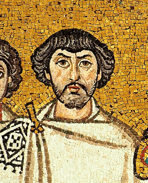 Belisarius mozaiği, San Vitale Bazilikası, Ravenna, İtalya.

