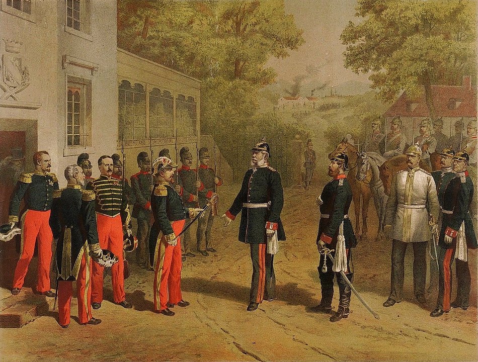 Sedan Muharebesi'nden sonra Napolyon III'ün teslim olması, 1 Eylül 1870
