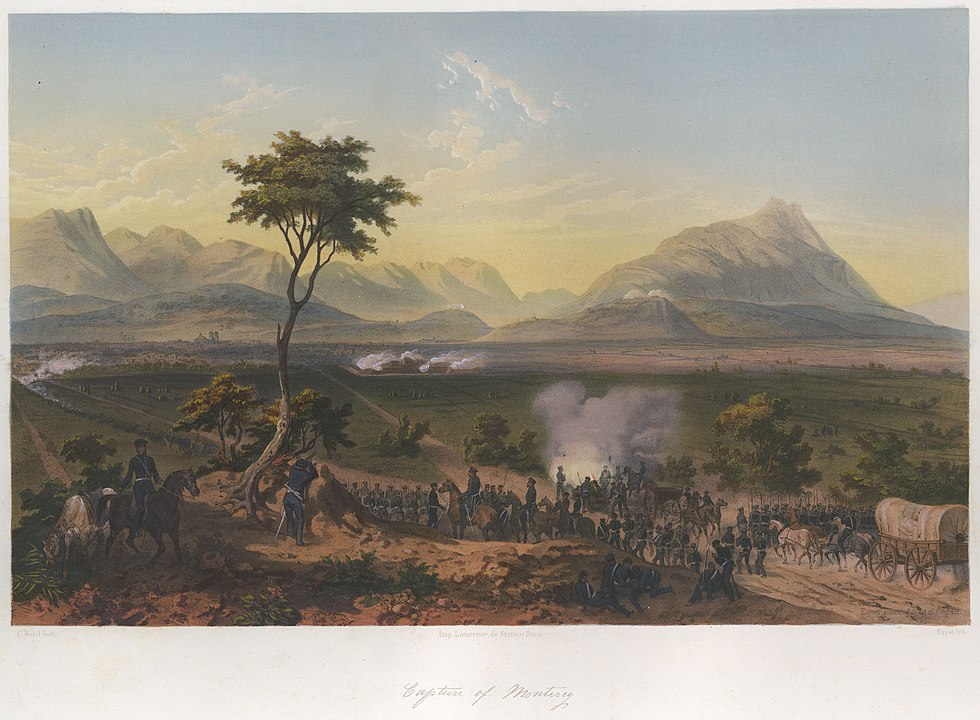 Monterrey Muharebesi 20-24 Eylül 1846, Carl Nebel'in bir tablosundan.
