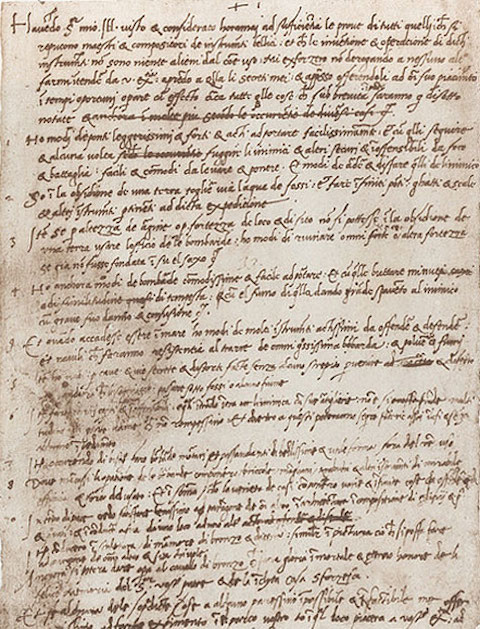  Leonardo'nun Sforza'ya yazdığı mektup 