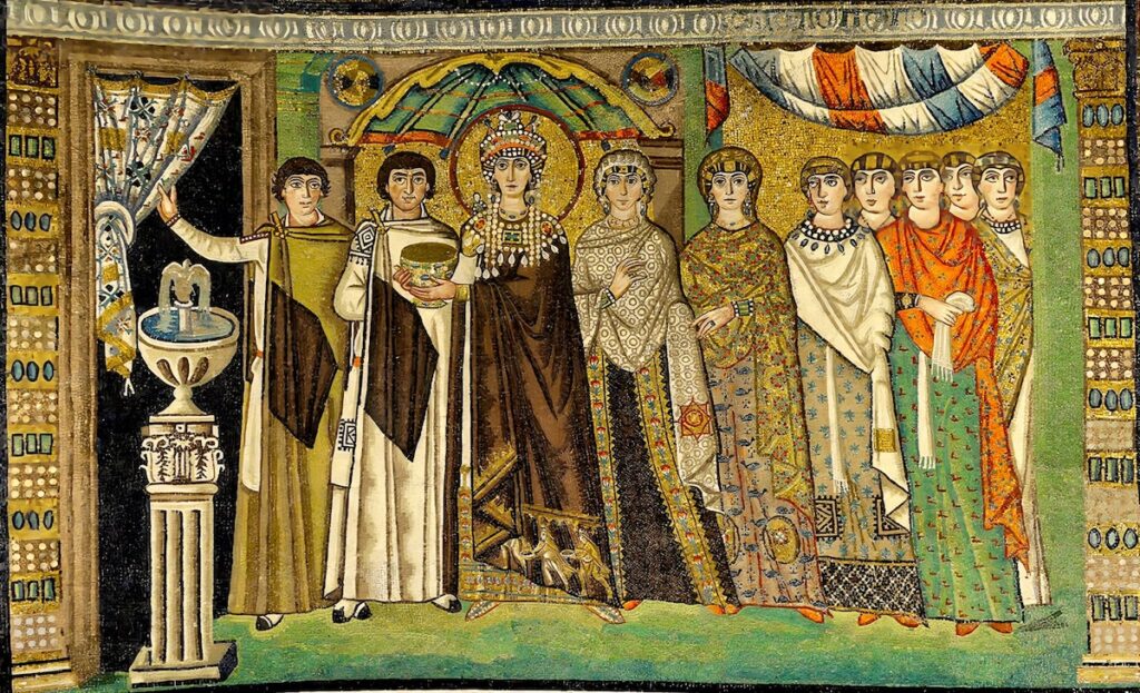 Theodora Mozaiği - San Vitale Bazilikası Nika Ayaklanması