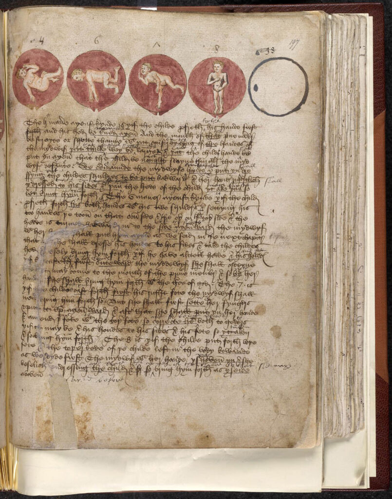 15. yüzyıla ait bir Orta İngilizcesi ile yazılan kitapçık,