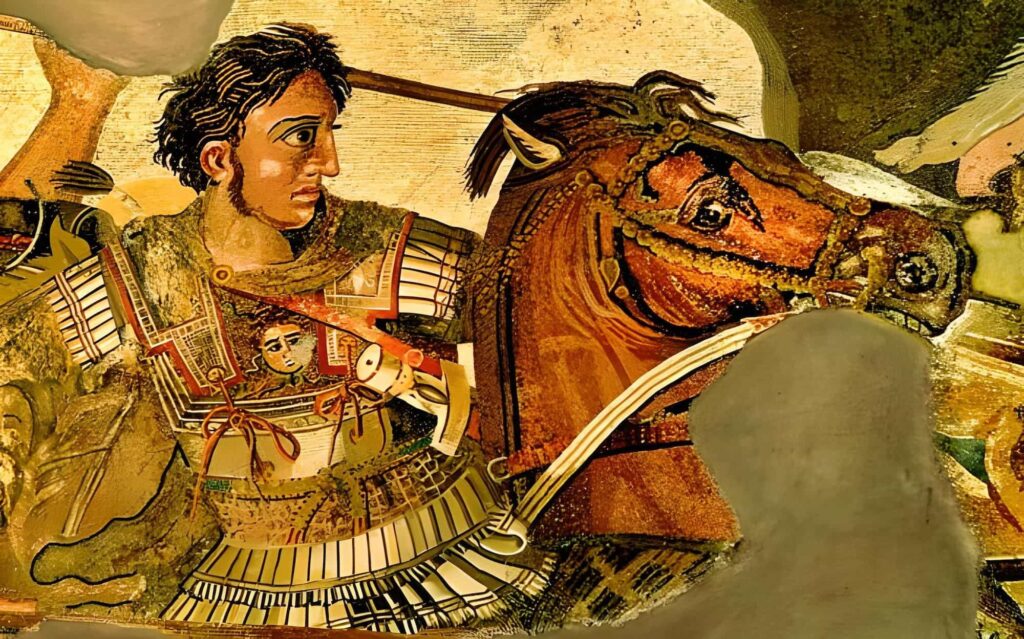 Büyük İskender ve atı Bucephalus.