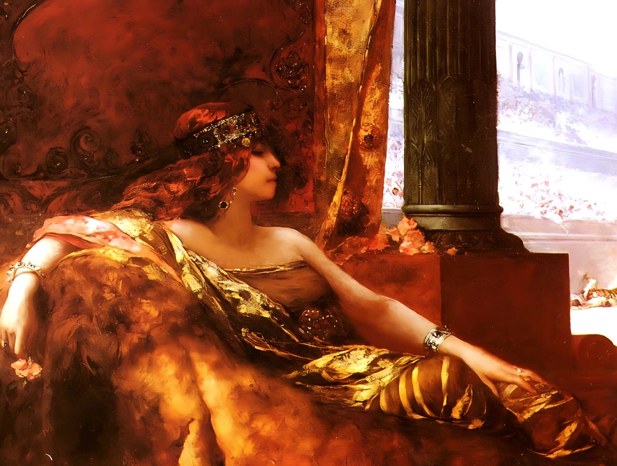 Jean-Joseph Benjamin-Constant tarafından yapılan Theodora tablosu.