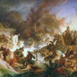 Salamis Deniz Muharebesi (Die Seeschlacht bei Salamis).