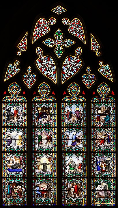 Aziz Anselm'in hayatı, Fransa'nın Brittany bölgesindeki Quimper Katedrali'nin vitray penceresindeki 16 madalyonda anlatılıyor
