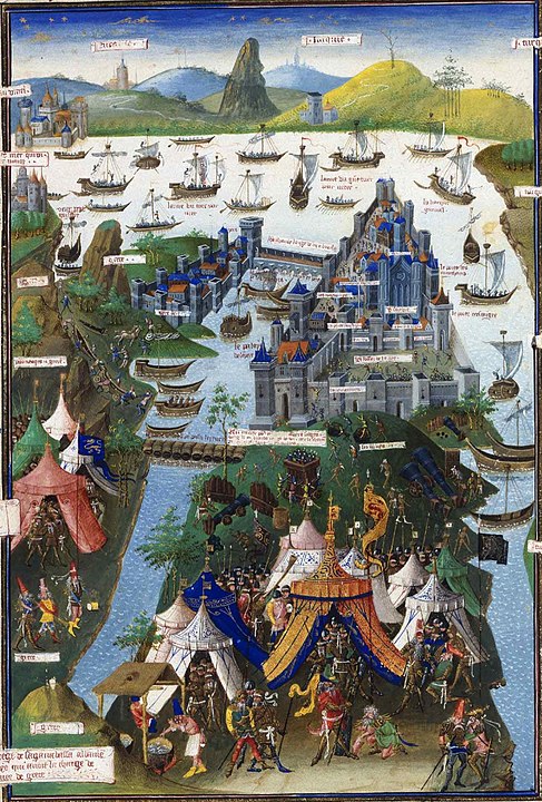 Le siège de Constantinople (1453) 1455'ten sonra Jean Le Tavernier yapılmıştır.
