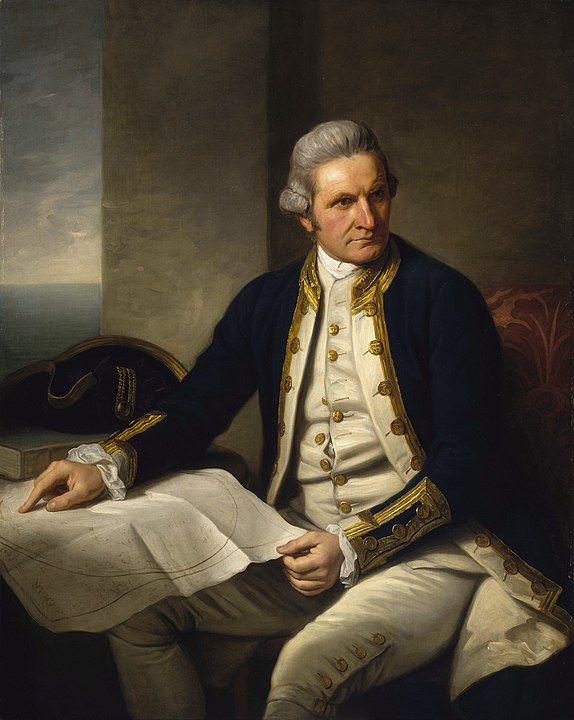 Kaptan James Cook'un resmi portresi
