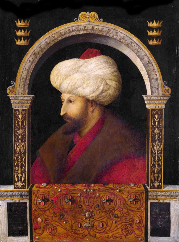 Mehmed'in Portresi, Gentile Bellini, 1480, National Gallery, Londra aracılığıyla
