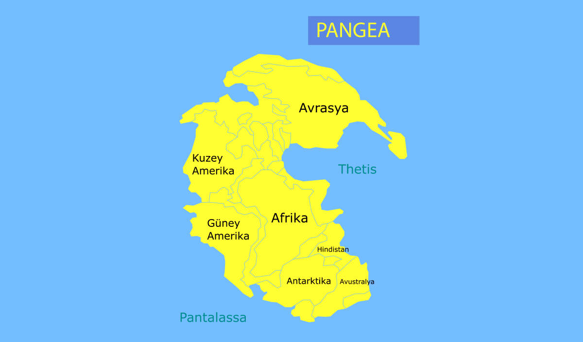 Pangea'nın görünümü