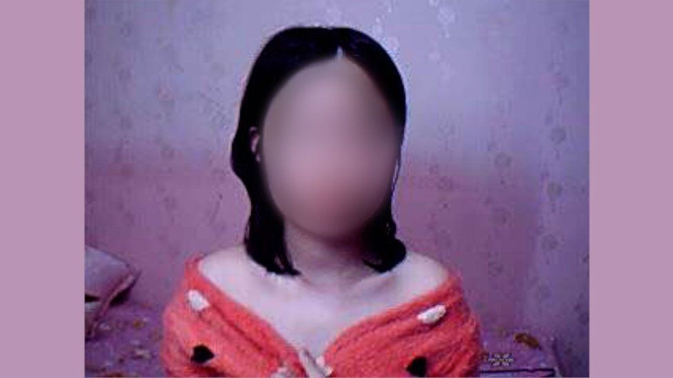 Jiyun'un seks kamerası sitesindeki ekran görüntüsü
