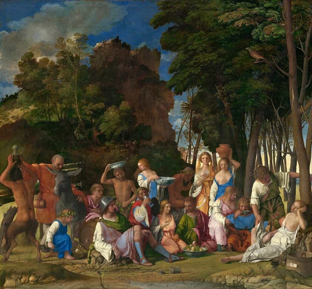 The Feast of the Gods, Giovanni Bellini and Titian, 1514