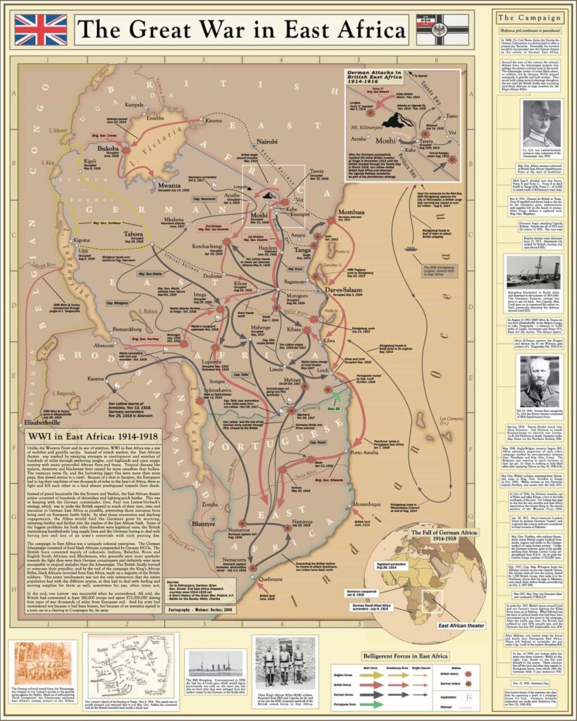 I. Dünya Savaşı'nda Doğu Afrika Bölgesi.