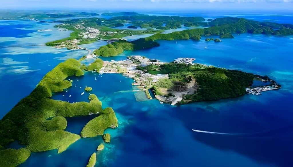 Palau, iklim değişikliğinin getirdiği yükselen deniz seviyelerine karşı savunmasız.