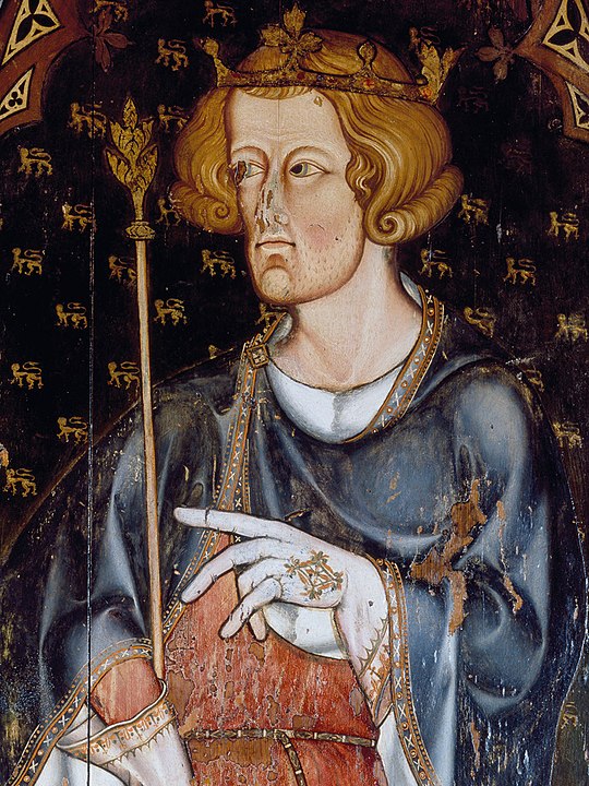 I. Edward döneminde Westminster Abbey'de dikilmiş olup Kral'ın bir resmi olduğu düşünülmektedir.
